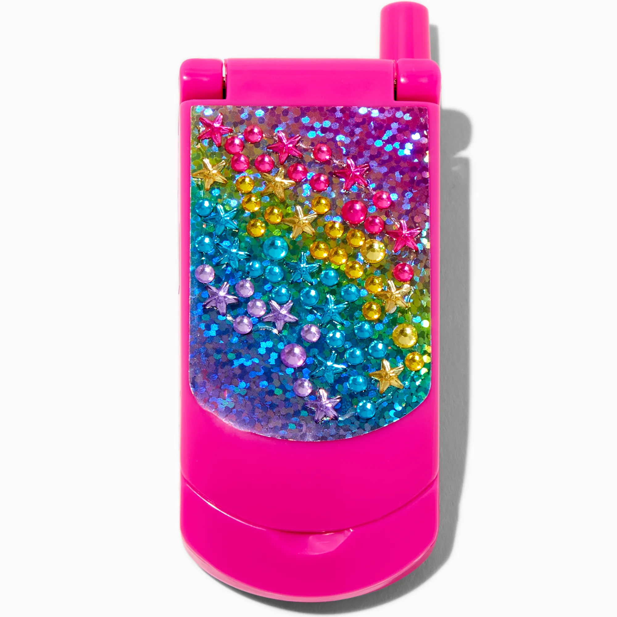 Claire's Lèvres-Lot de gloss look portable à clapet bling-bling étoile arc-en-ciel Claire's Club