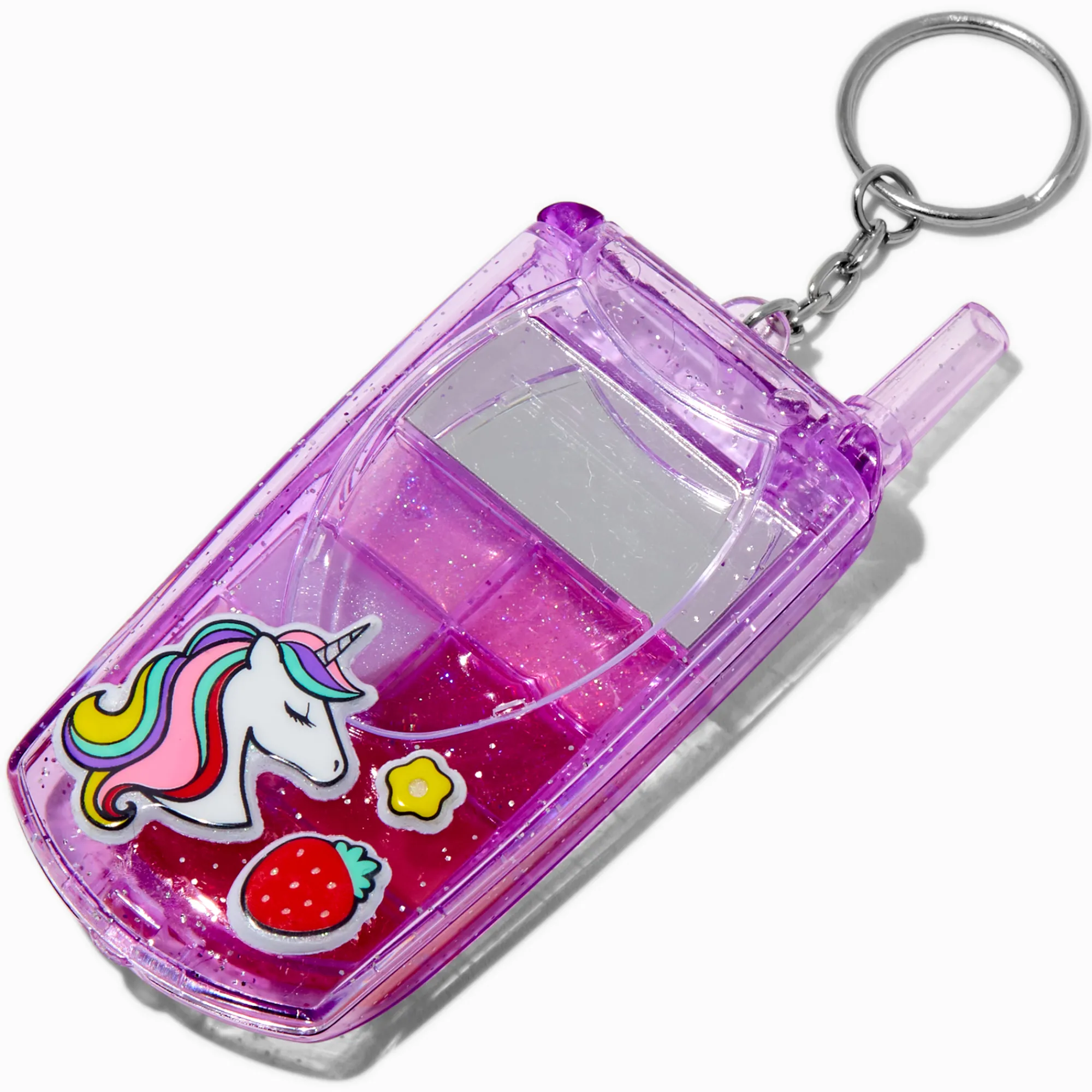 Claire's Lèvres-Lot de gloss portable à clapet licorne Y2K violet