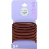 Claire's Élastiques-Lot de 12 élastiques à cheveux de luxe marron