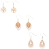 Claire's Pendantes-Lot de 3 pendantes en métaux mixtes avec motif filigrane