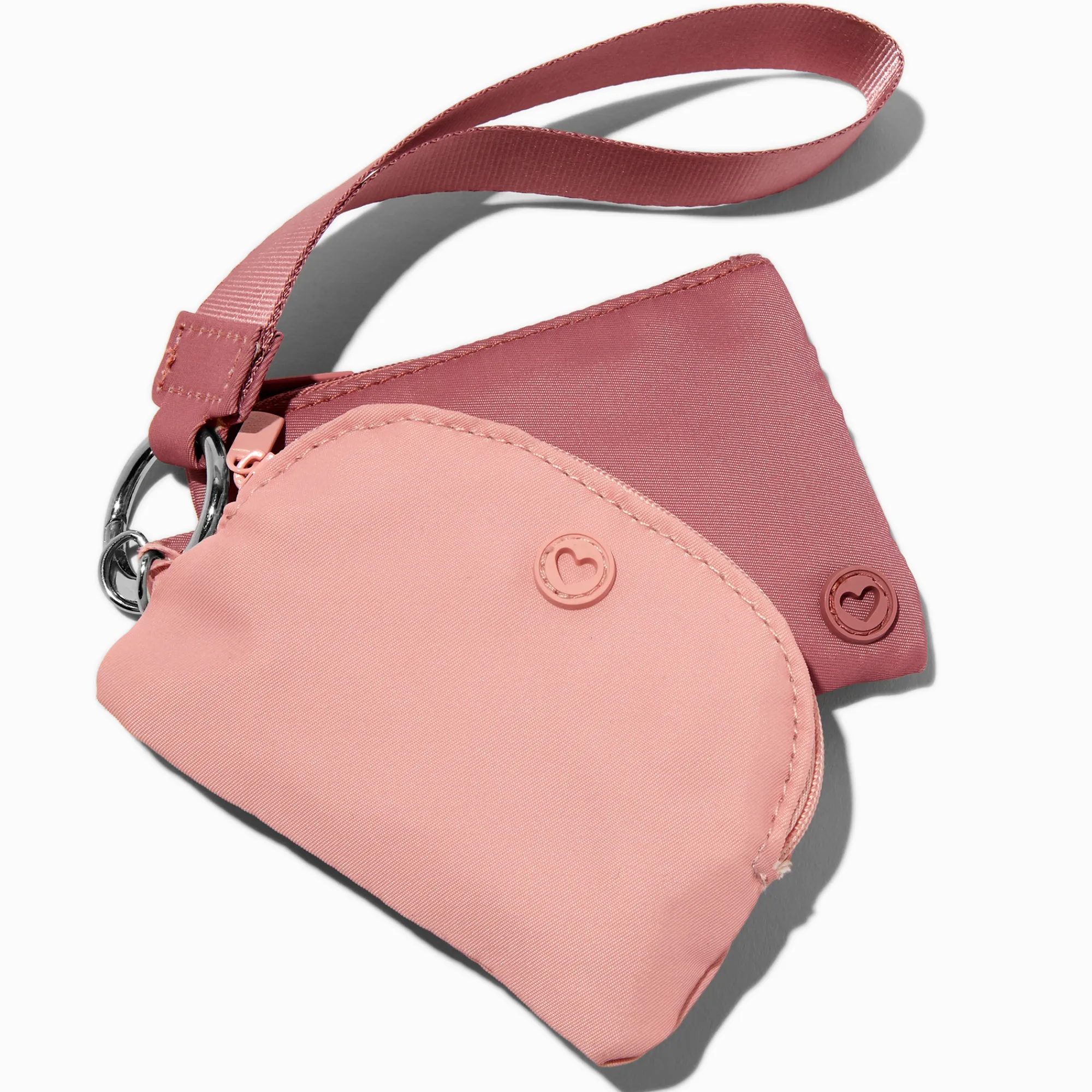 Claire's Porte-monnaies-Lot de porte-monnaie en nylon mauve - Lot de 2