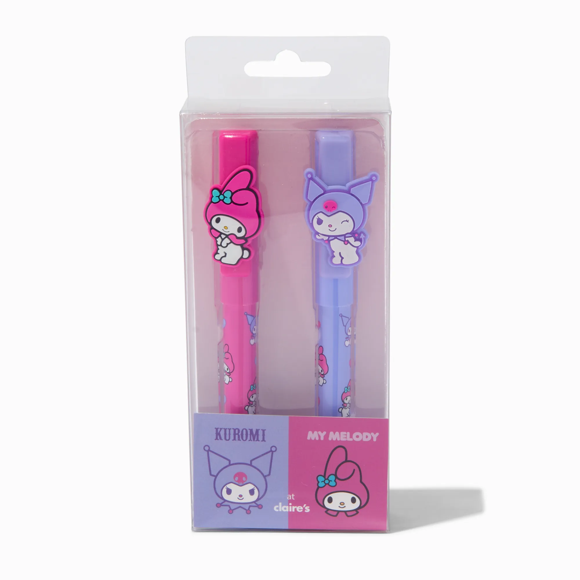 Claire's Stylos Et Crayons-Lot de stylos 10 couleurs My Melody™ et Kuromi™ Sanrio® - Lot de 2