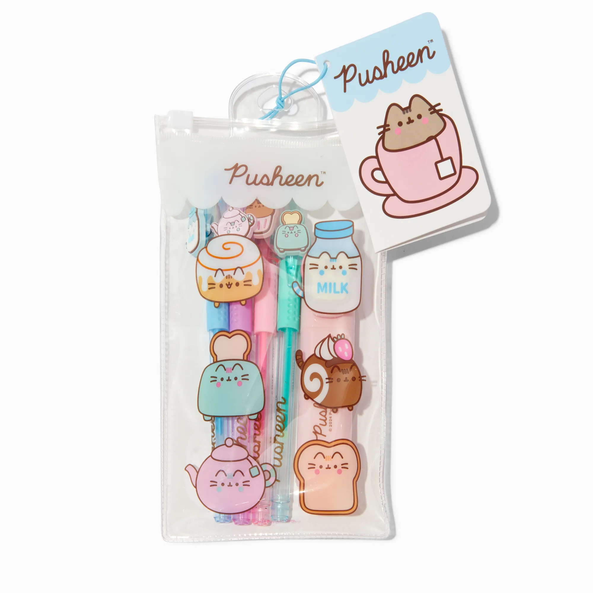 Claire's Stylos Et Crayons-Lot de stylos « Tea Party » Pusheen® - Lot de 5