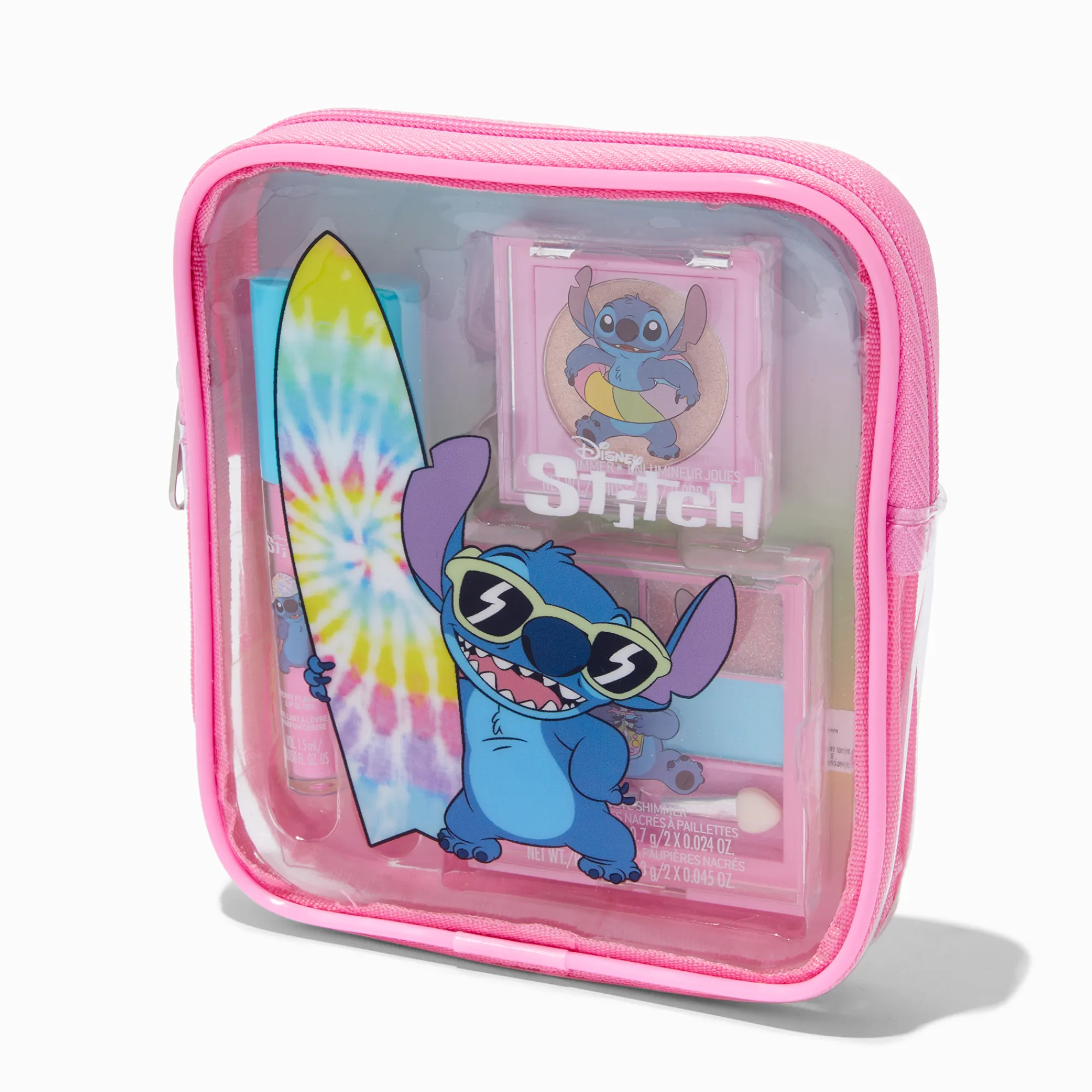 Claire's Coffrets Et Palettes-Lot trousse de maquillage d'été en exclusivité chez Claire’s Disney Stitch