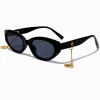 Claire's Lunettes-Lunettes de soleil breloques coquillages ovales noires