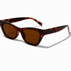 Claire's Lunettes-Lunettes de soleil œil de chat écaille de tortue