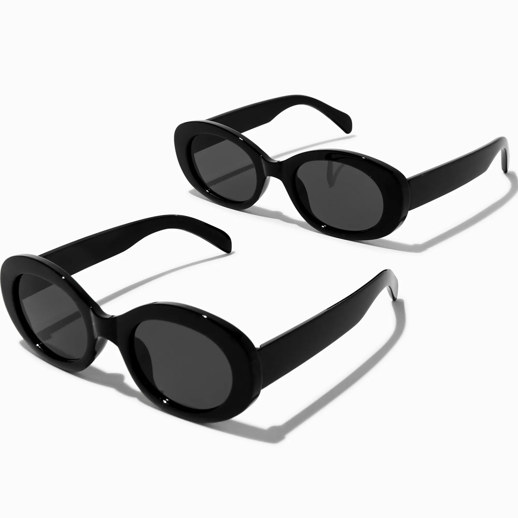 Claire's Lunettes-Lunettes de soleil ovales noires assorties « Mommy et Me » - Lot de 2