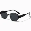 Claire's Lunettes-Lunettes de soleil ovales noires