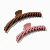 Claire's Barrettes Et Pinces-Matte Mauve Athletic Hair Claws - 2 Pack