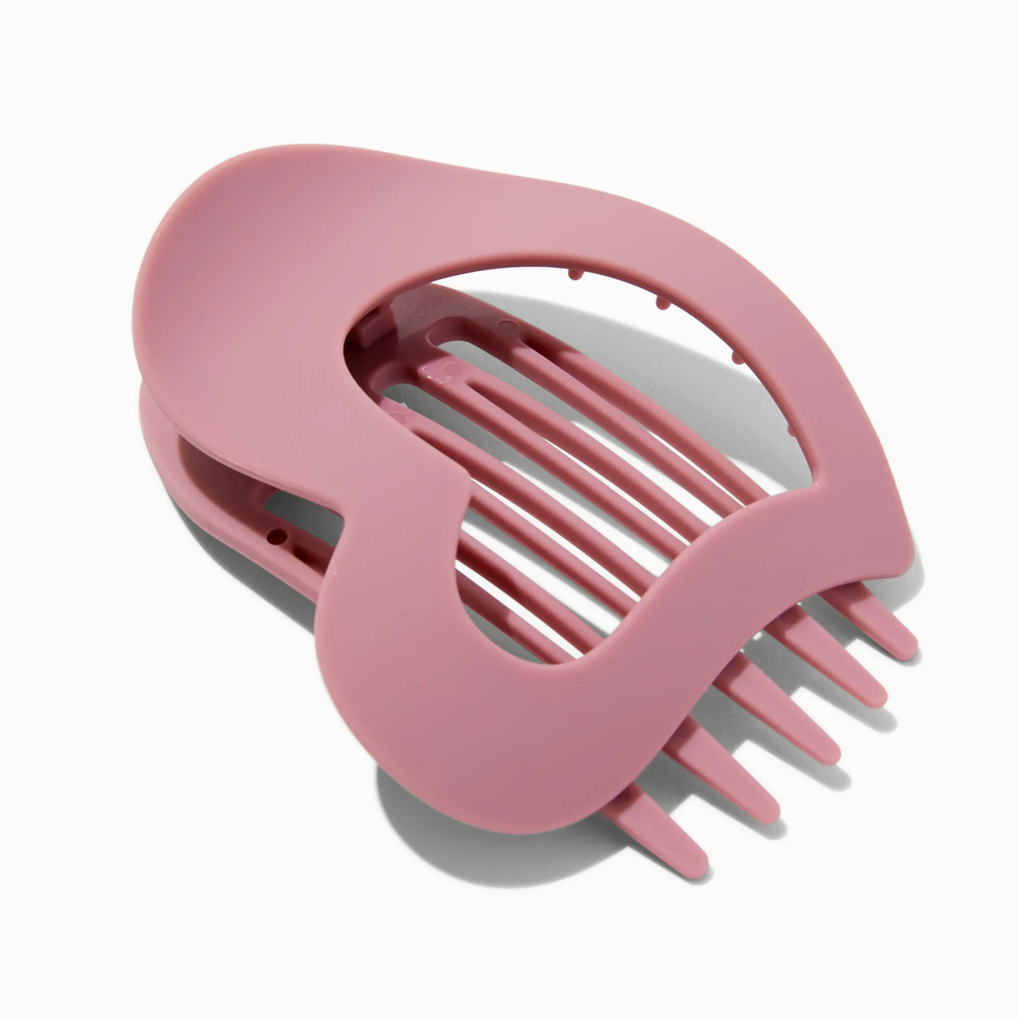 Claire's Barrettes Et Pinces-Mauve Heart Yoga Hair Claw