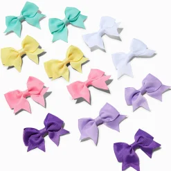 Claire's Noeuds Pour Cheveux|Barrettes Et Pinces-Mini barrettes à nœud pastel Claire's Club - Lot de 12
