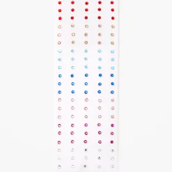 Claire's Paillettes Et Bijoux De Peau-Mini bijoux de peau arc-en-ciel - Lot de 100
