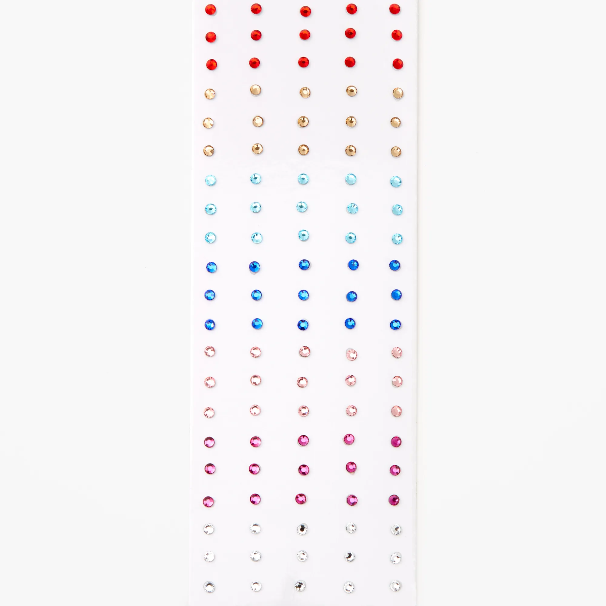 Claire's Paillettes Et Bijoux De Peau-Mini bijoux de peau arc-en-ciel - Lot de 100
