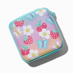 Claire's Coffrets Et Palettes-Mini palette compacte de maquillage et boîte en fer papillon et fraise Claire's Club