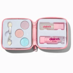 Claire's Coffrets Et Palettes-Mini palette compacte de maquillage et boîte en fer licorne perle d'imitation cœur Claire's Club