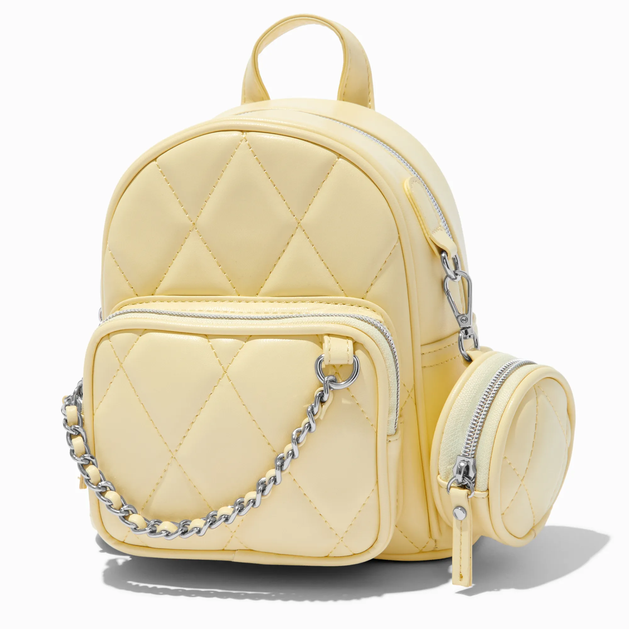 Claire's Sacs À Dos-Mini sac à dos bombé et matelassé jaune