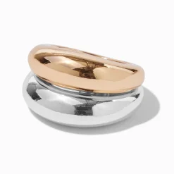 Claire's Bagues-Mixed Metal Dome Ring
