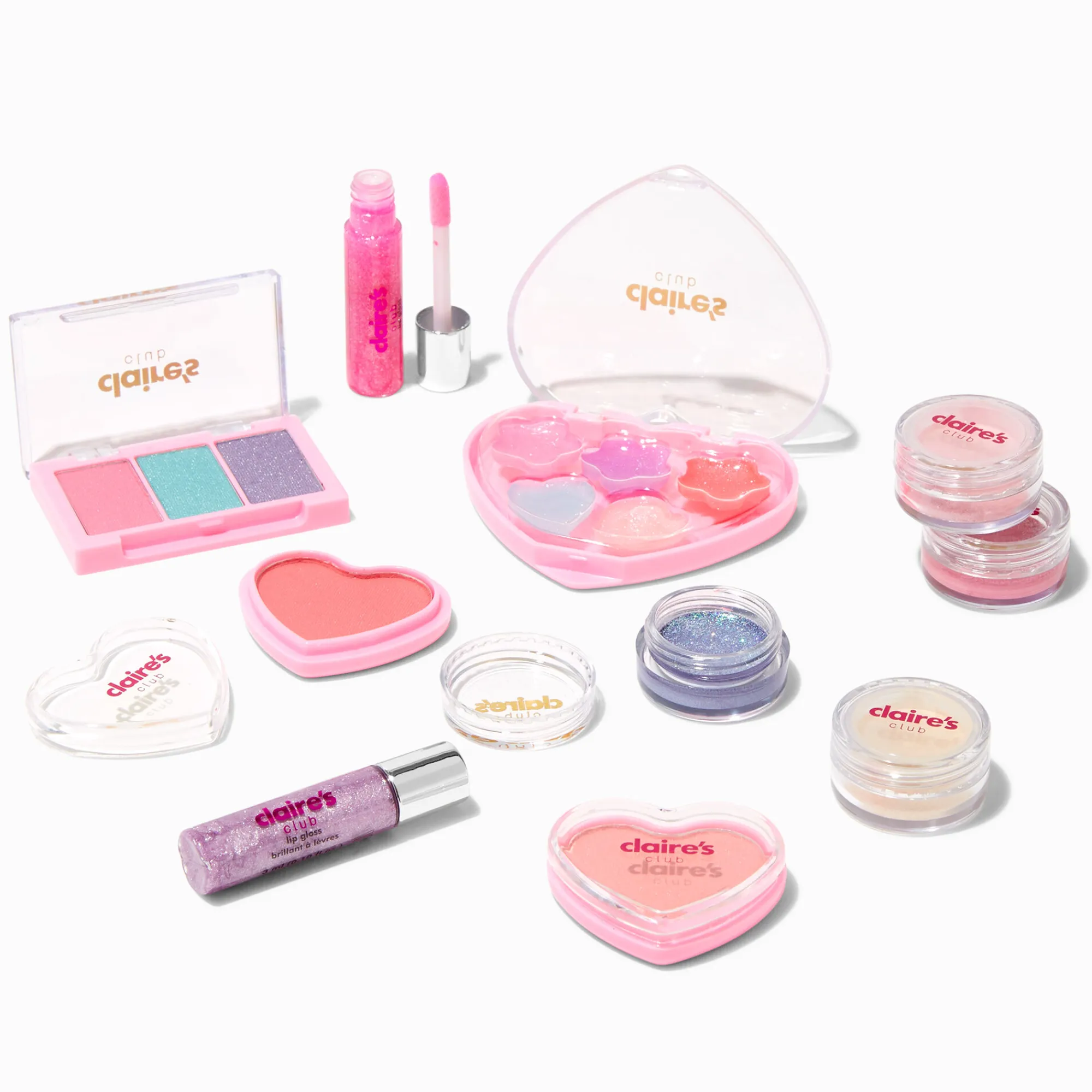 Claire's Coffrets Et Palettes-Palette compacte avec assortiment de maquillage Claire's Club - Lot de 10