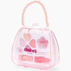Claire's Coffrets Et Palettes-Palette compacte de maquillage sac à main perles d'imitation Claire's Club