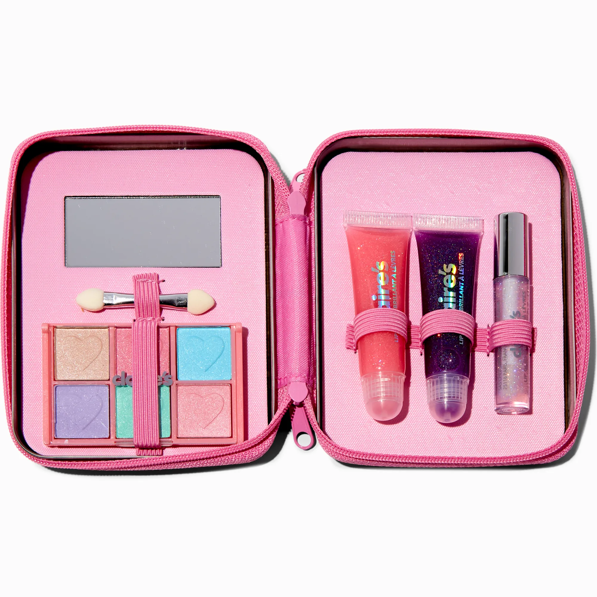 Claire's Coffrets Et Palettes-Palette compacte de maquillage bling-bling petits animaux mochi