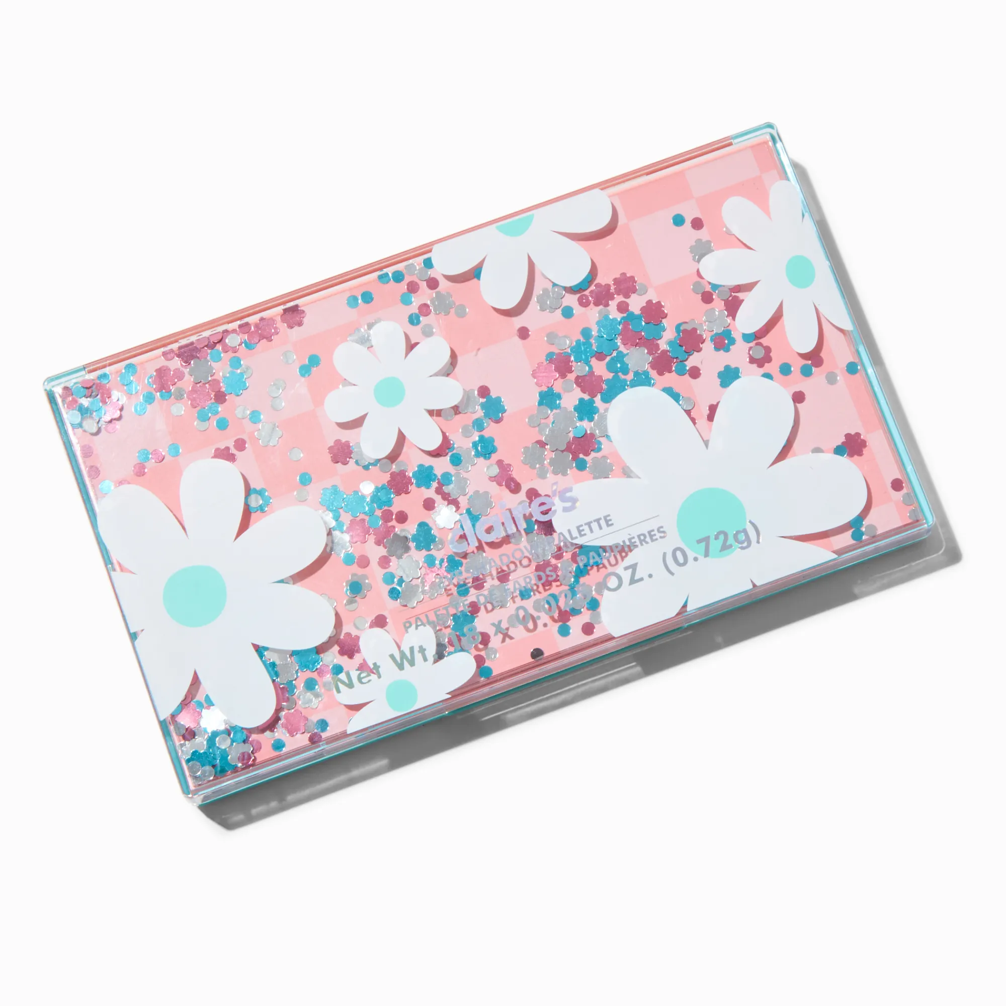Claire's Yeux-Palette d'ombres à paupières shaker marguerite à carreaux