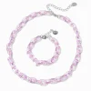 Claire's Parures De Bijoux-Parure de bijoux chaînette épaisse acrylique violets Claire's Club - Lot de 2