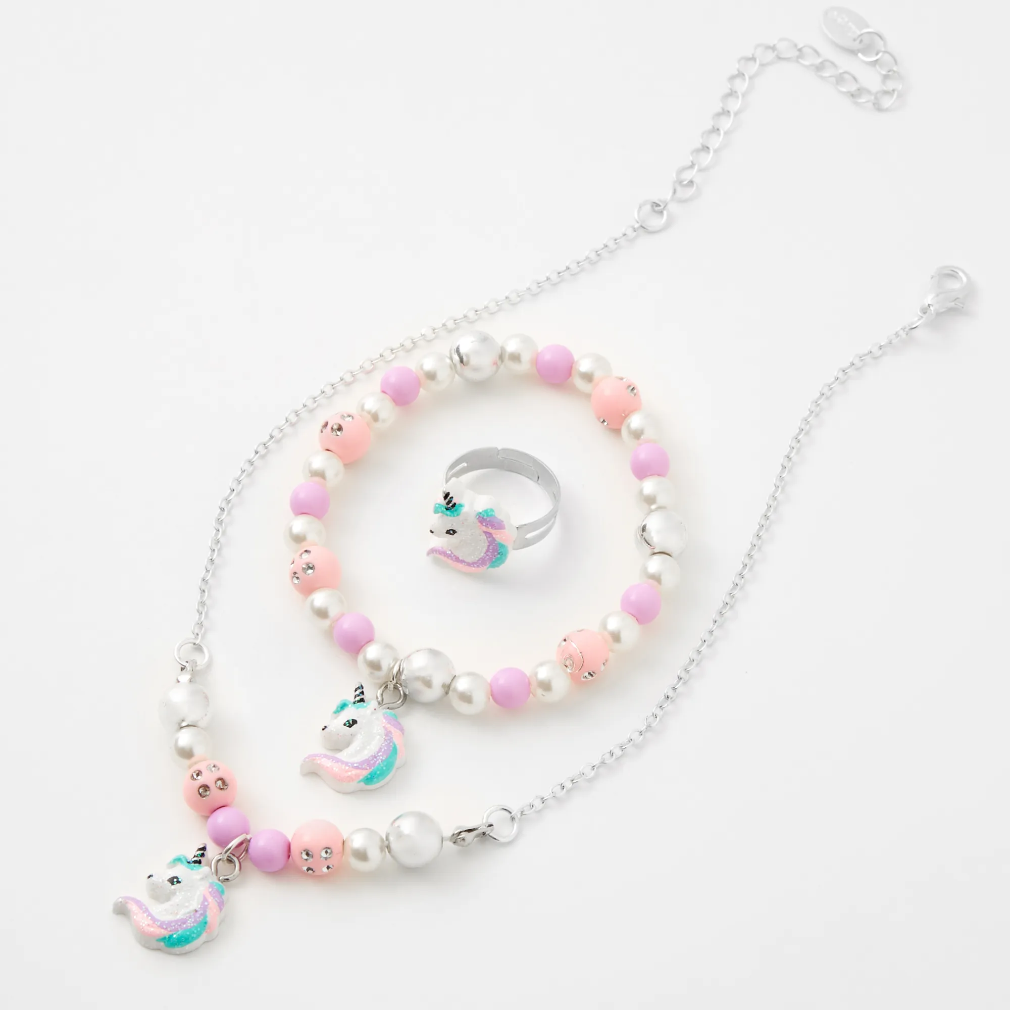Claire's Parures De Bijoux-Parure de bijoux licorne lilas Claire's Club - Lot de 3