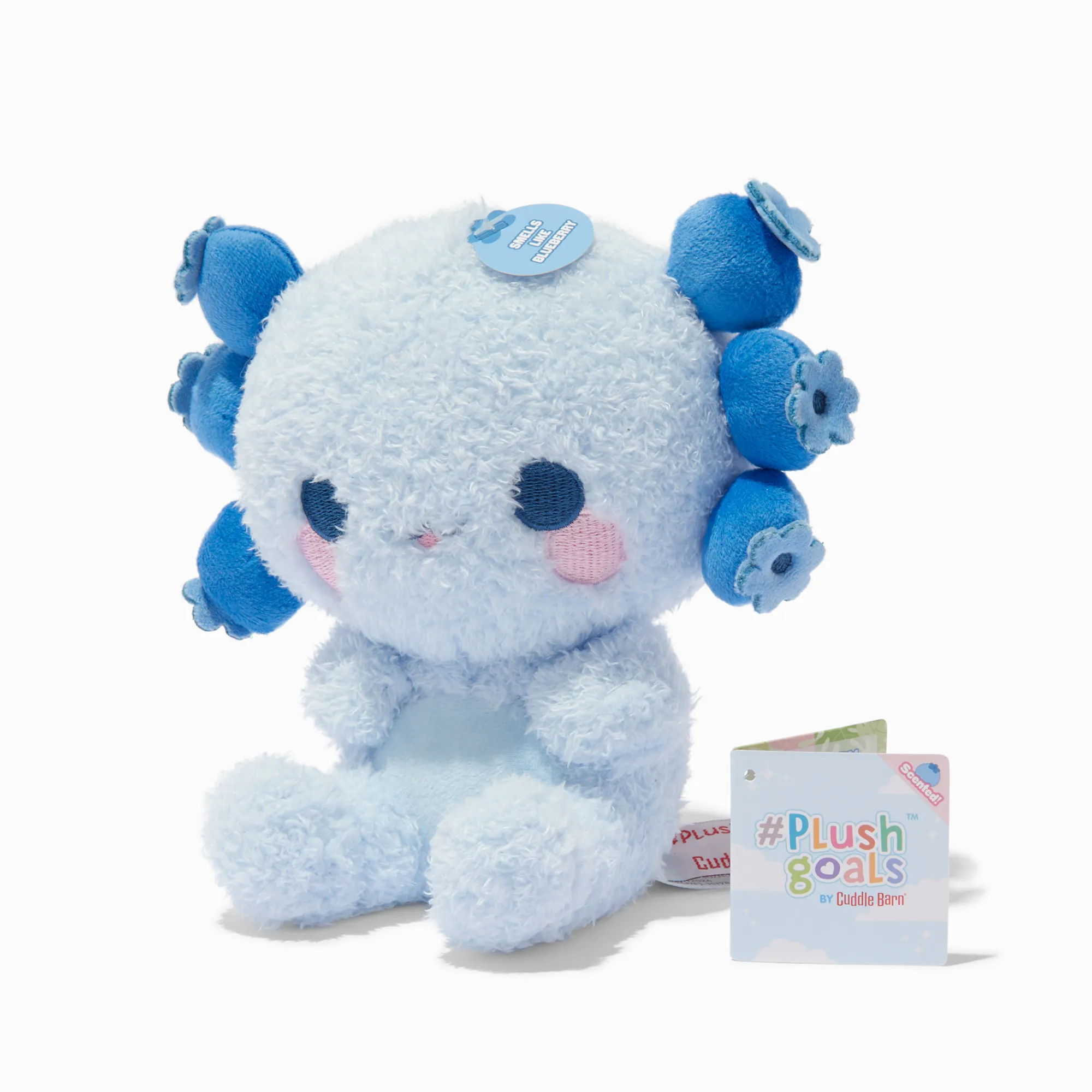 Claire's Cuddle Barn®-Peluche axolotl myrtille 15 cm #Plush Goals by Cuddle Barn®