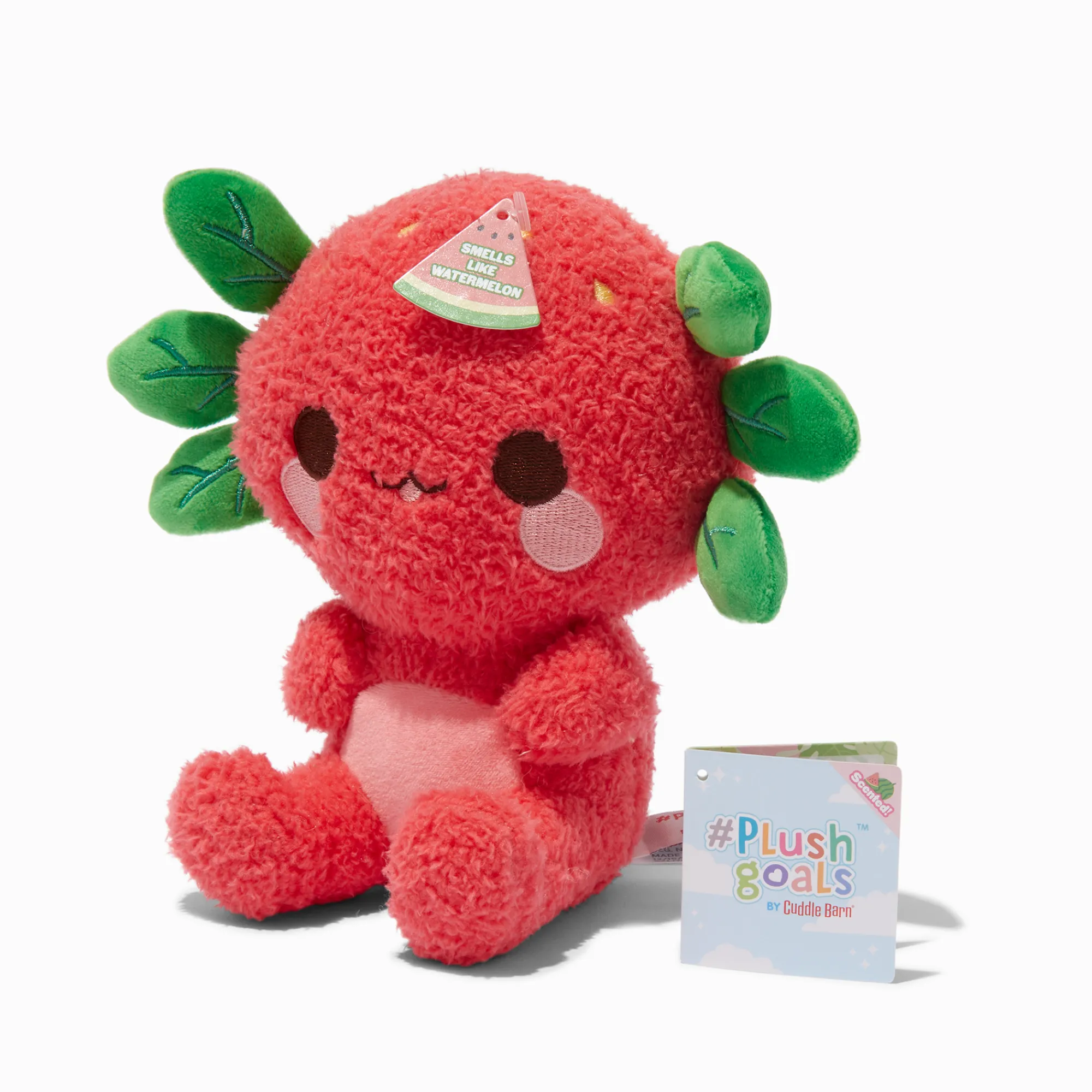 Claire's Cuddle Barn®-Peluche axolotl pastèque 15 cm #Plush Goals by Cuddle Barn®