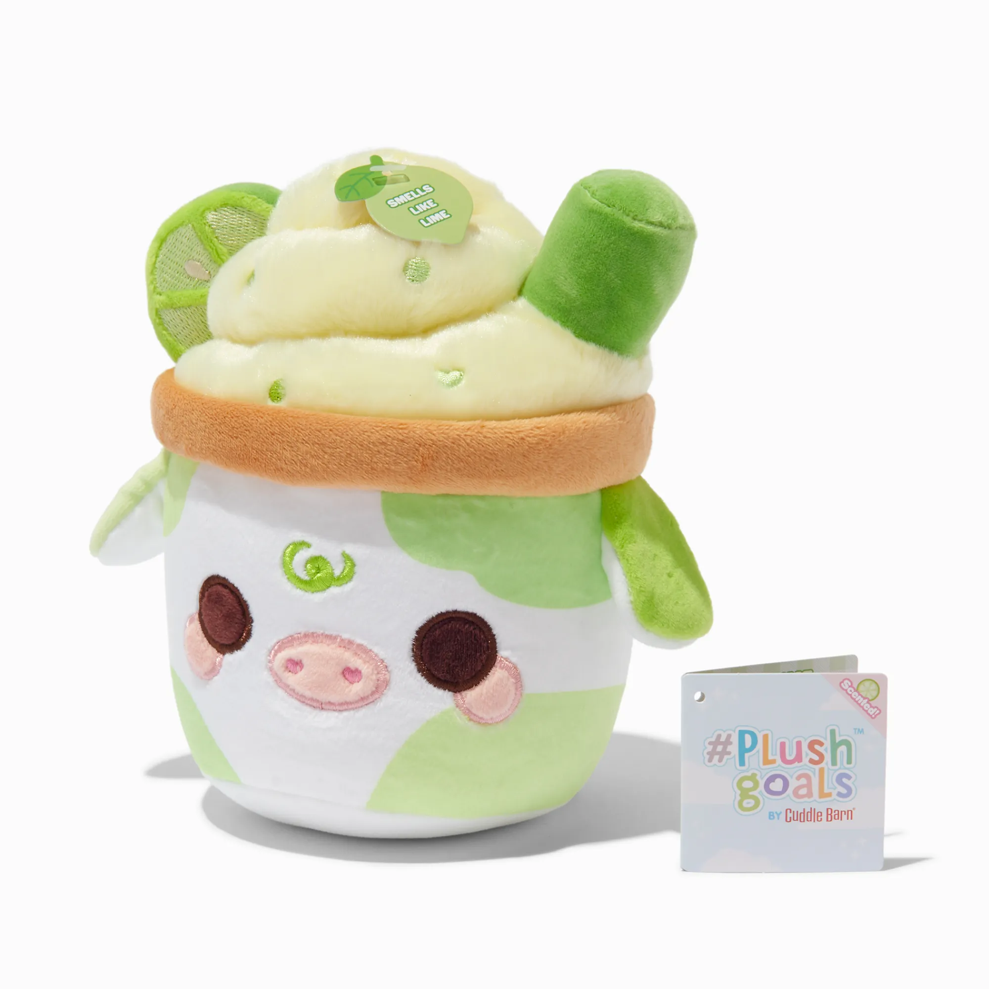 Claire's Cuddle Barn®-Peluche Mooshake citron vert 18 cm #Plush Goals by Cuddle Barn®