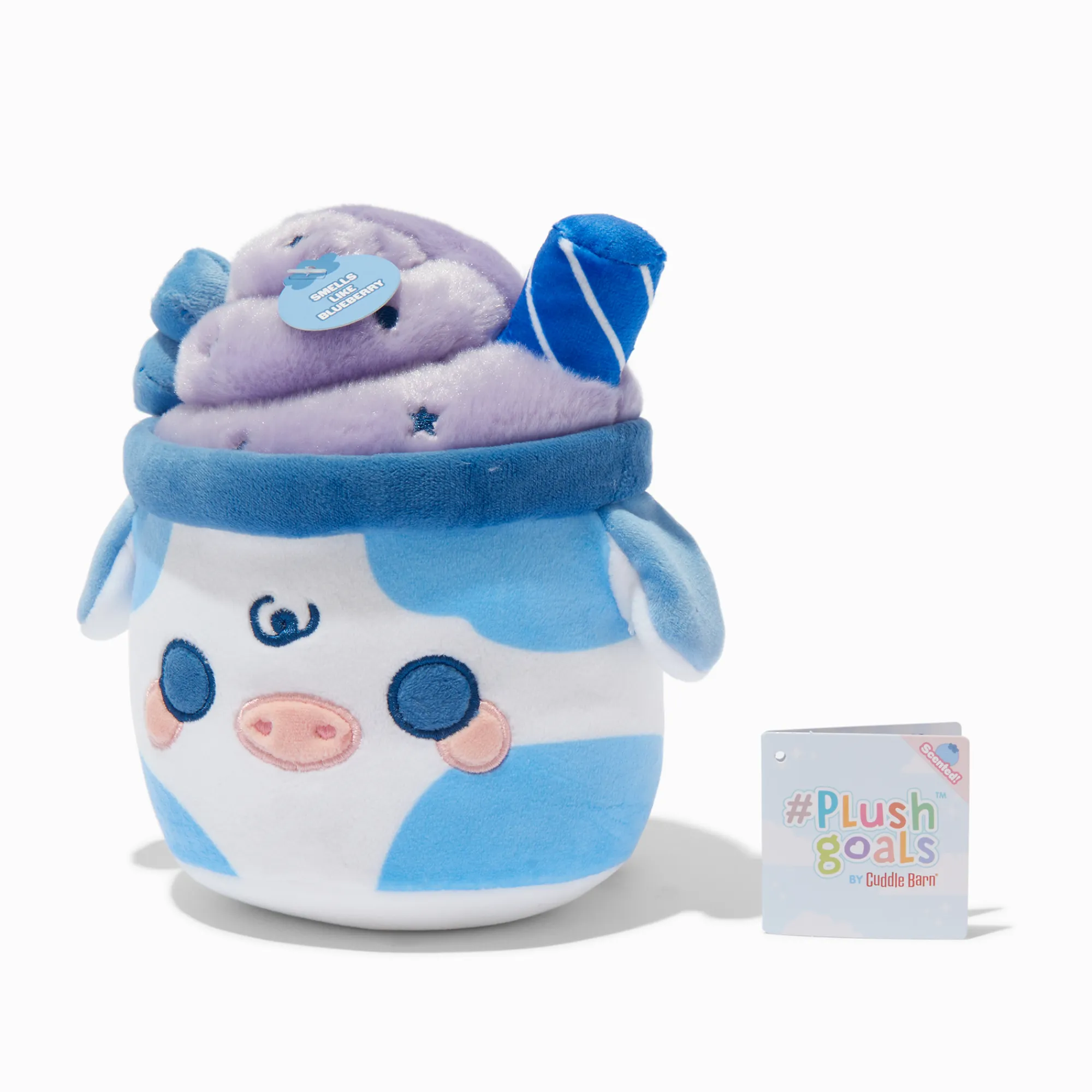 Claire's Cuddle Barn®-Peluche Mooshake myrtille 18 cm #Plush Goals by Cuddle Barn®