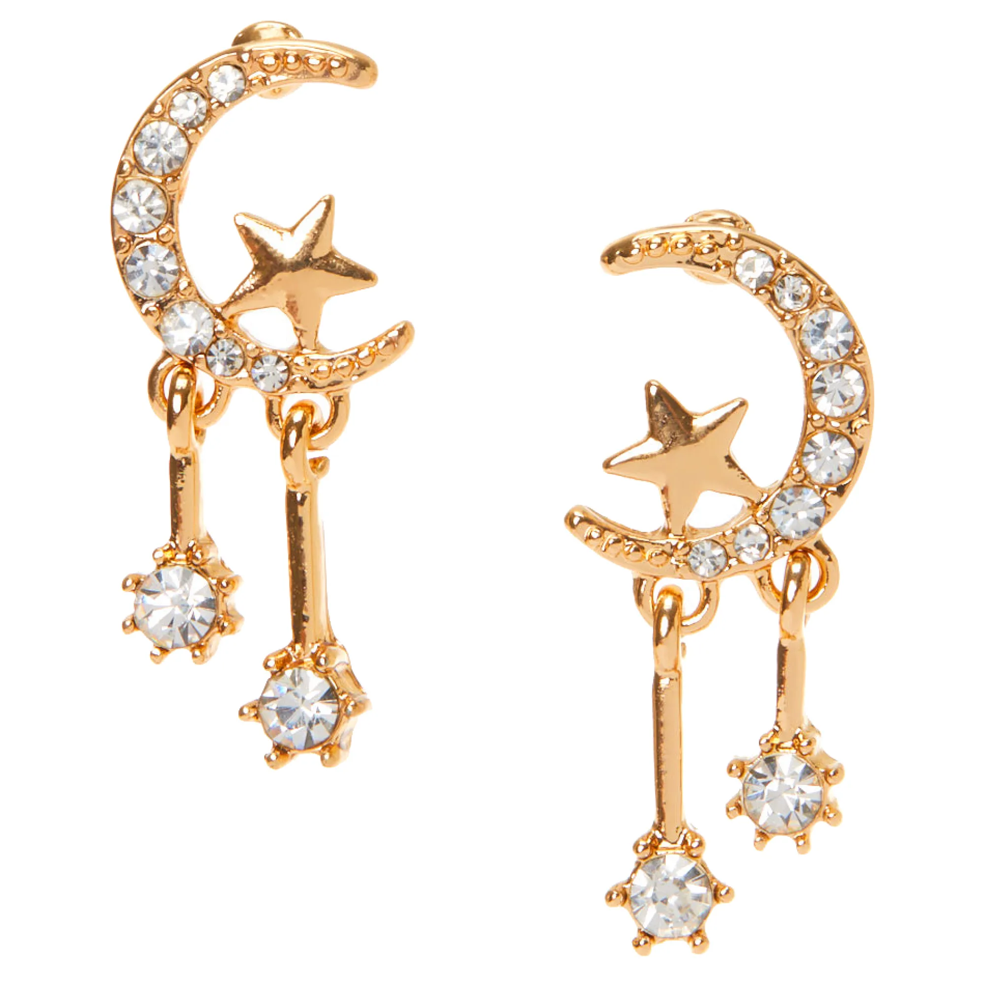 Claire's Pendantes-Pendantes célestes 2,5 cm couleur doré