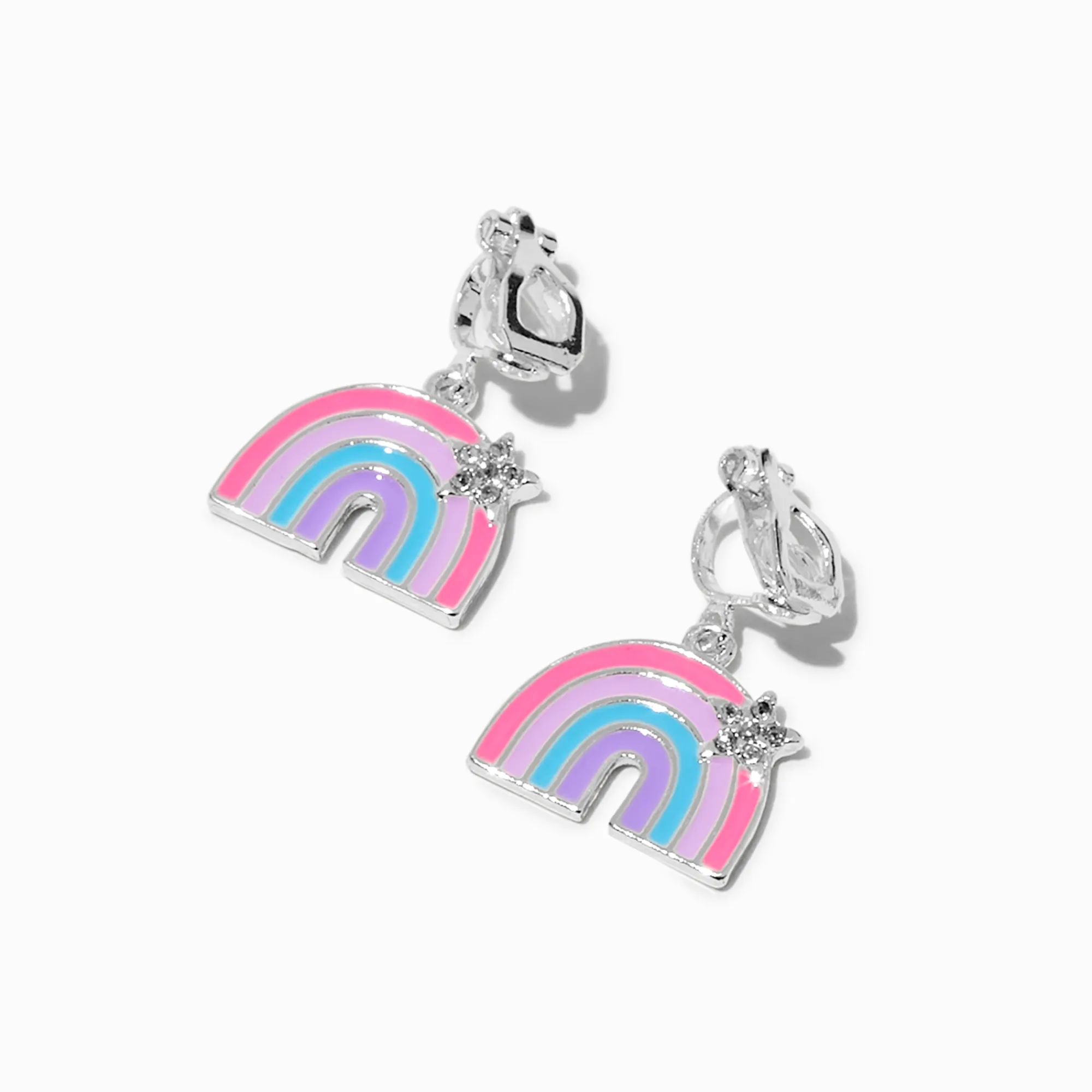 Claire's Clips Et Autocollants-Pendantes à clip 2,5 cm arc-en-ciel étoile