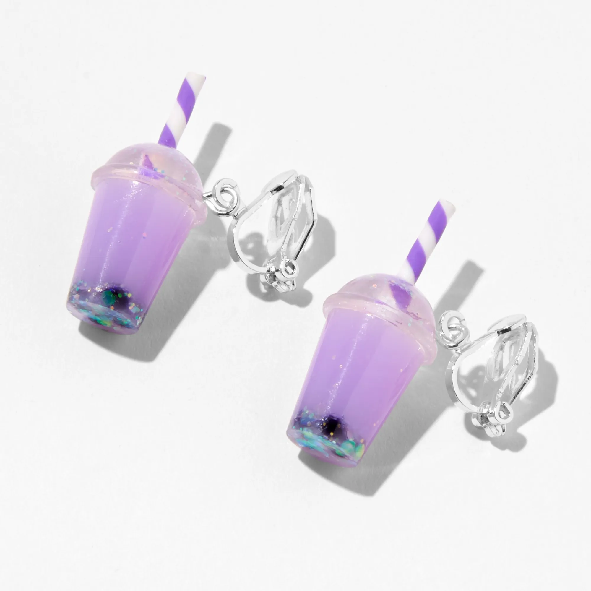 Claire's Clips Et Autocollants|Pendantes-Pendantes à clip 1,5 cm thé aux perles violettes