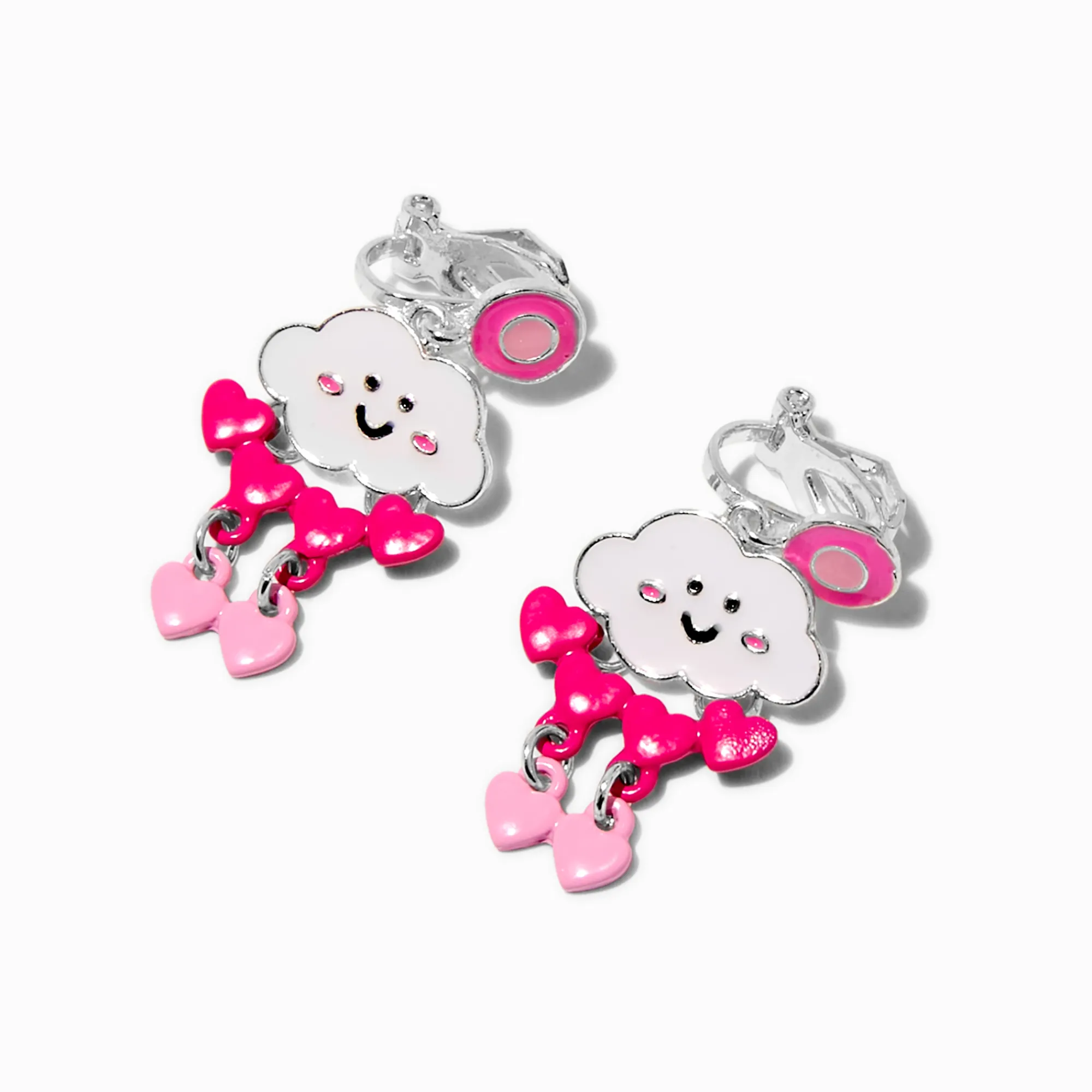 Claire's Clips Et Autocollants-Pendantes à clip nuage cœur