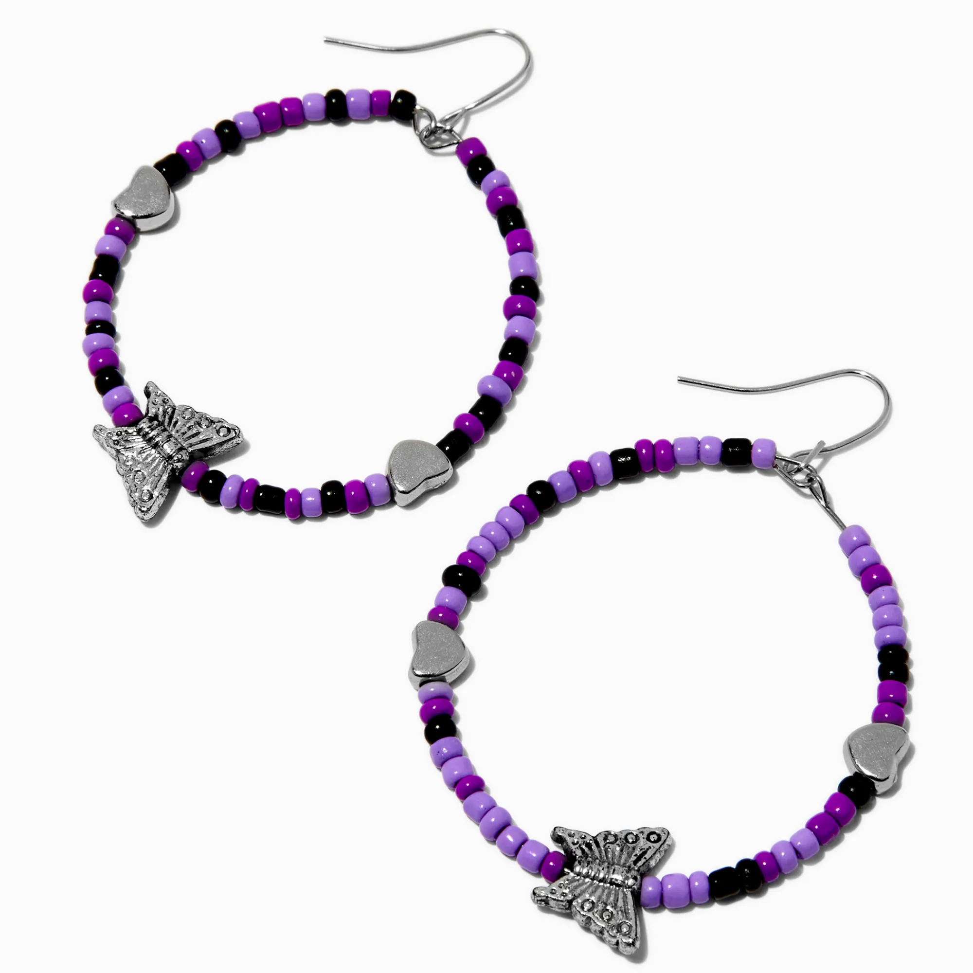 Claire's Pendantes-Pendantes 5 cm bracelet d’amitié papillon violet