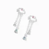 Claire's Pendantes-Pendantes 2,5 cm nuage pluie couleur argentée
