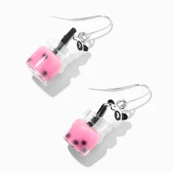 Claire's Pendantes-Pendantes 4 cm panda thé aux perles roses