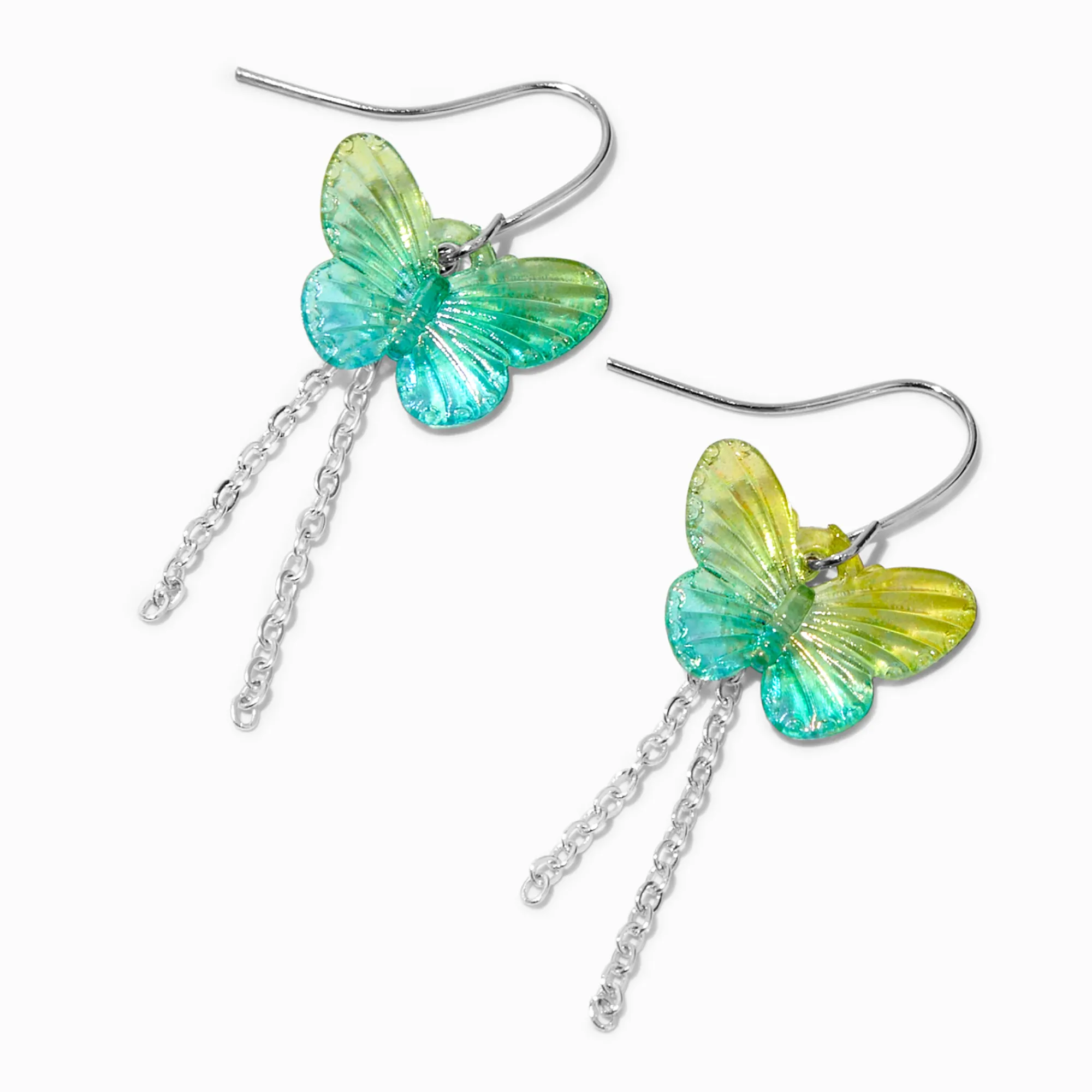 Claire's Pendantes-Pendantes 4 cm papillon chaîne pailletées