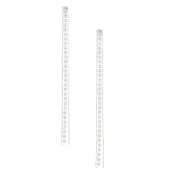 Claire's Pendantes-Pendantes linéaires couleur argentés avec strass