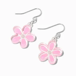 Claire's Pendantes-Pendantes marguerite en plastique roses