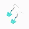 Claire's Pendantes-Pendantes papillons bleus phosphorescents