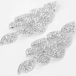 Claire's Pendantes-Pendantes pavé 5 cm couleur argentée