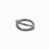 Claire's Bijoux Premium|Bijoux De Piercing-Piercing de nez 1,0 mm double rang en titane couleur argentée
