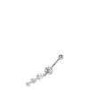 Claire's Bijoux De Piercing-Piercing de nombril pendentif triple strass 1,6 mm