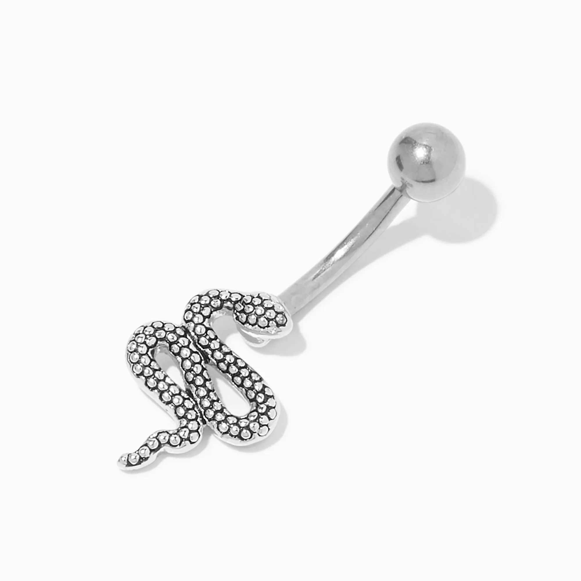 Claire's Bijoux Premium|Bijoux De Piercing-Piercing de nombril serpent 1,6 mm en titane