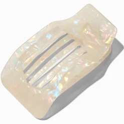 Claire's Barrettes Et Pinces-Pince à cheveux de yoga blanche