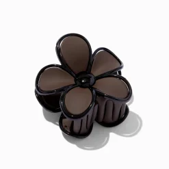 Claire's Barrettes Et Pinces-Pince à cheveux fleurs alignées marron et noires