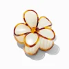 Claire's Barrettes Et Pinces-Pince à cheveux fleurs linéaires crème et couleur écaille de tortue