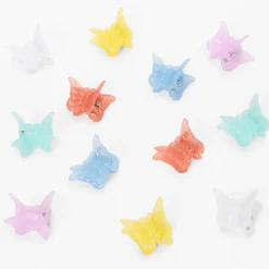 Claire's Barrettes Et Pinces-Pinces à cheveux papillon pastel - Lot de 12